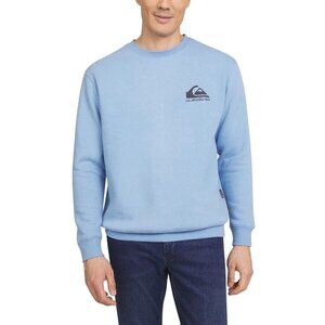 NWOT Quiksilver Men's Size M Blue Crewneck Sweatshirt Cotton/Polyester
